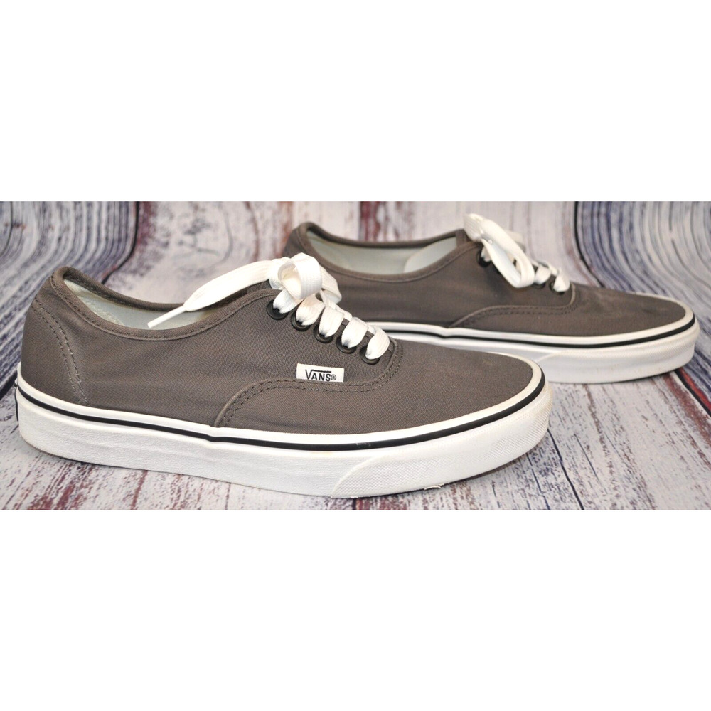 Vans Off The Wall Gray Canvas Sneaker Shoes 721356 Women’s Size 9 Men's 7.5